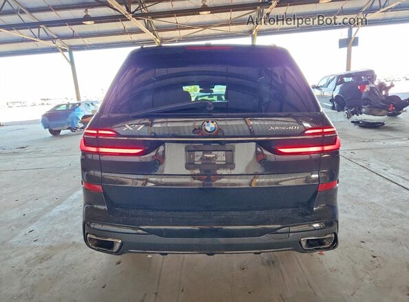 5UX23EM07P9P99996 2023 BMW X7 Black Widok z tyłu