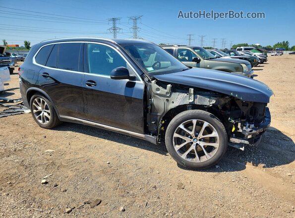 5UX23EU01R9V13885 2024 BMW X5 Black Передня права чверть