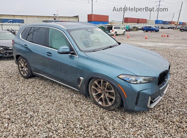 5UX23EU02R9S36275 2024 BMW X5 Синий Передняя правая четверть