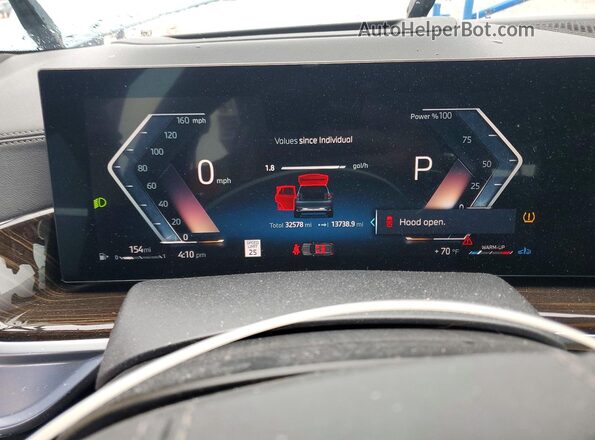 5UX23EU02R9S36275 2024 BMW X5 Синий Вид щитка приборов