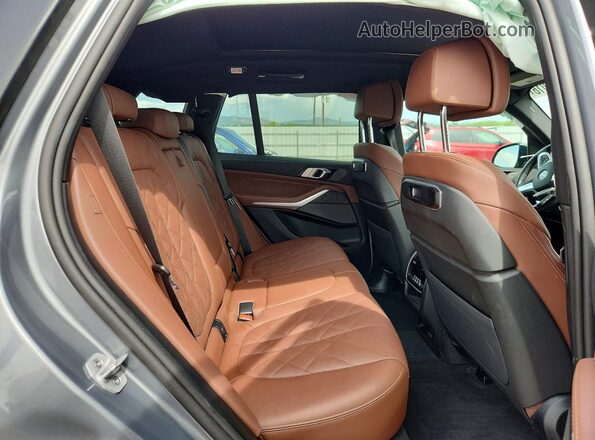 5UX23EU02S9Y45873 2025 BMW X5 Silver Rear interior view