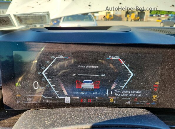 5UX23EU04R9S31966 2024 BMW X5 Белый Вид щитка приборов