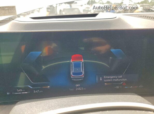 5UX23EU04R9T62542 2024 BMW X5 Gray ხელსაწყოთა პანელის ხედი