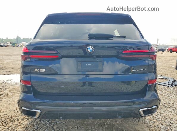5UX23EU07R9W14123 2024 BMW X5 Blue Rear view