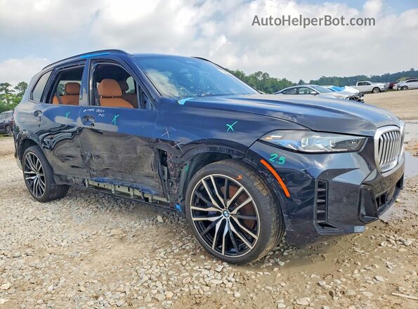5UX23EU07R9W14123 2024 BMW X5 Blue Front right