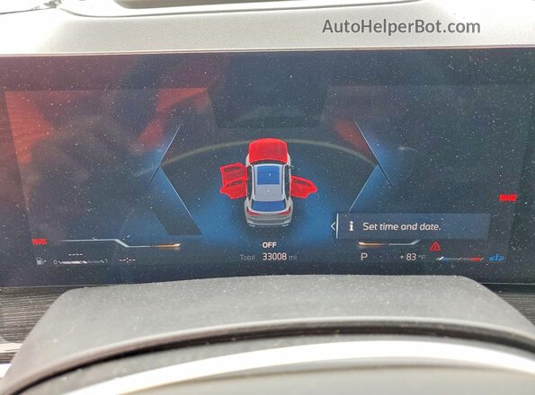 5UX23EU07S9X98498 2025 BMW X5 Серый Вид щитка приборов