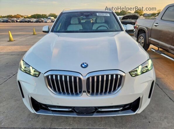 5UX23EU07S9Y99962 2025 BMW X5 White Вид спереду