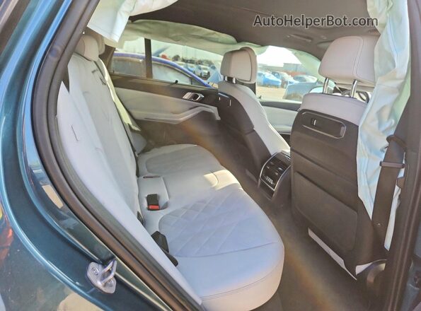5UX23EU0XR9V47890 2024 BMW X5 Blue Rear seats view