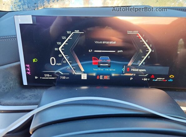5UX23EU0XT9384861 2026 BMW X5 Black Vista del cuadro de instrumentos