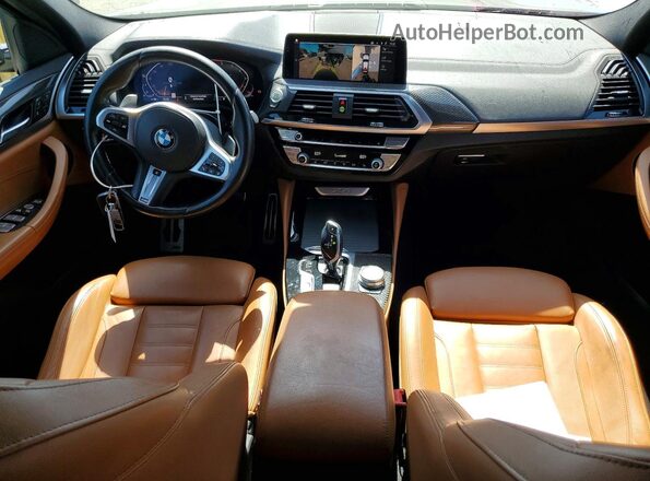 5UX2V1C07LLE67576 2020 BMW X4 Black Вид панелі приладів