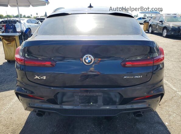 5UX2V1C07LLE67576 2020 BMW X4 Black Вид ззаду