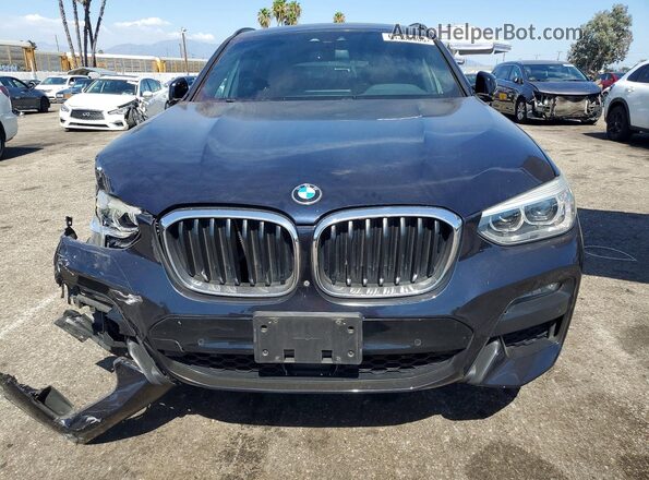 5UX2V1C07LLE67576 2020 BMW X4 Black Вид спереду