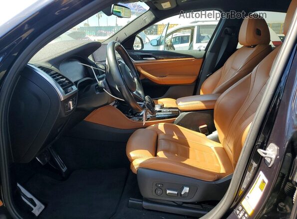5UX2V1C07LLE67576 2020 BMW X4 Black Вид салону спереду