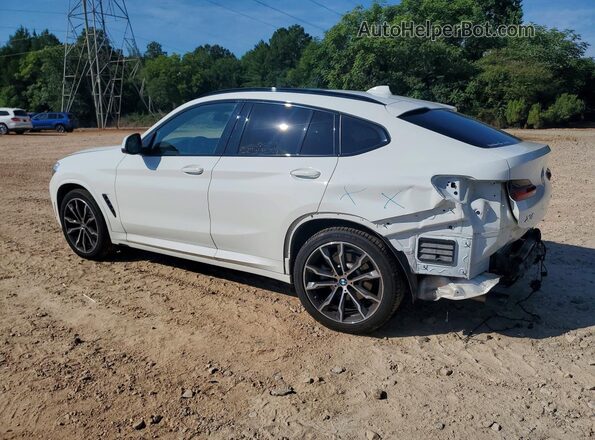 5UX2V1C08M9H97399 2021 BMW X4 White Rear left