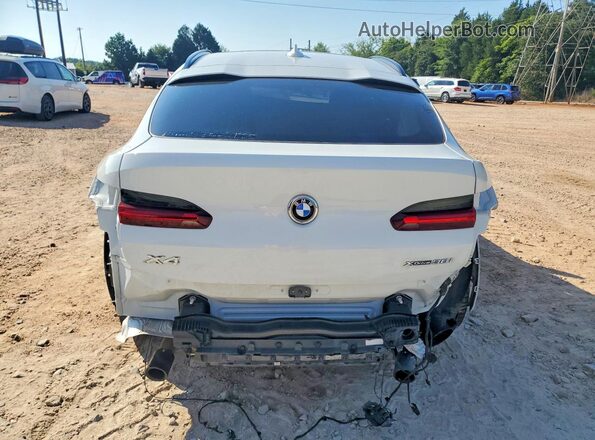 5UX2V1C08M9H97399 2021 BMW X4 White Rear view