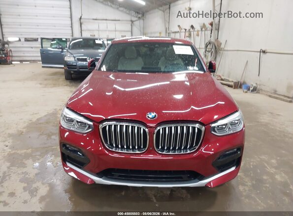 5UX2V1C09M9F04769 2021 BMW X4 Red Вид щитка приладів