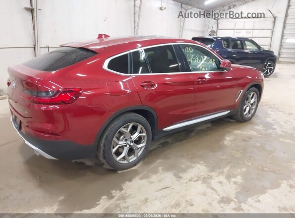 5UX2V1C09M9F04769 2021 BMW X4 Red Задня права чверть