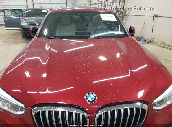 5UX2V1C09M9F04769 2021 BMW X4 Red Вид спереду