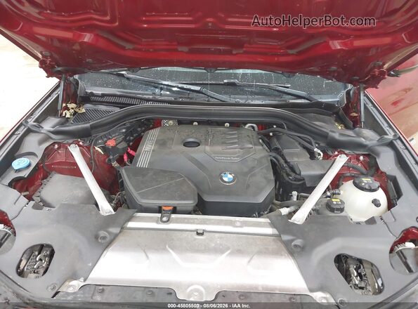 5UX2V1C09M9F04769 2021 BMW X4 Red Вид ззаду