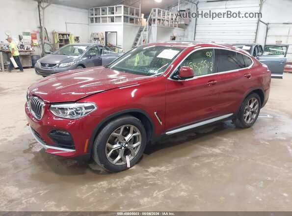 5UX2V1C09M9F04769 2021 BMW X4 Red Передня ліва чверть