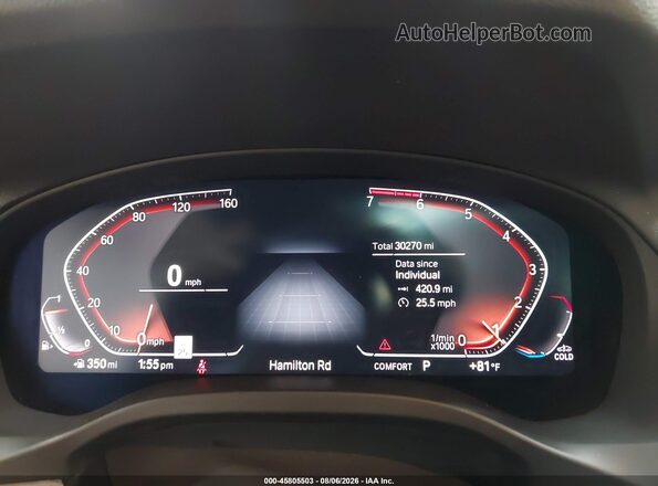 5UX2V1C09M9F04769 2021 BMW X4 Red Вид задніх сидінь