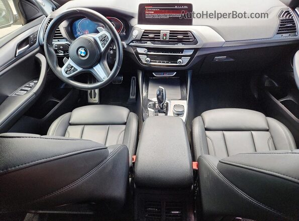 5UX2V5C01L9B12035 2020 BMW X4 Белый Вид панели приборов