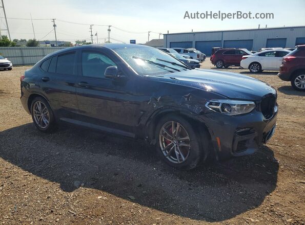 5UX2V5C01M9E81267 2021 BMW X4 Blue Передня права чверть