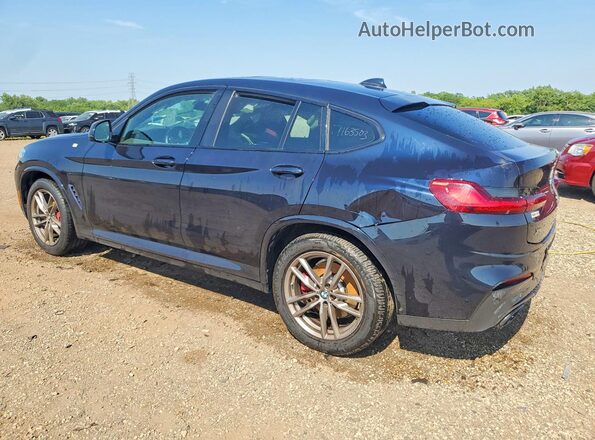 5UX2V5C01M9E81267 2021 BMW X4 Blue Задня ліва чверть