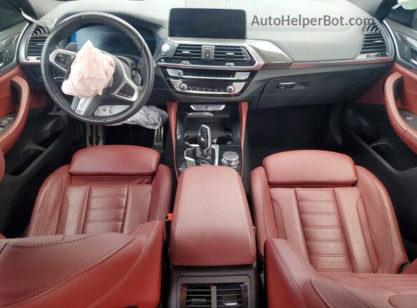 5UX2V5C01M9E81267 2021 BMW X4 Blue Вид панелі приладів