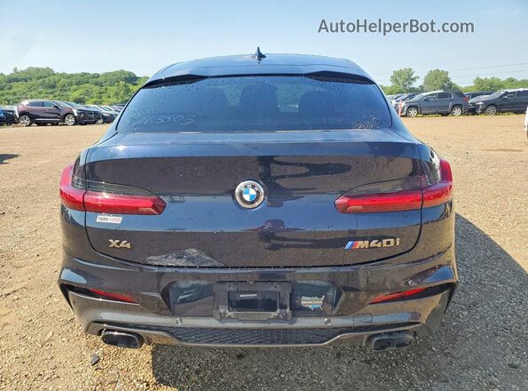 5UX2V5C01M9E81267 2021 BMW X4 Blue Вид ззаду
