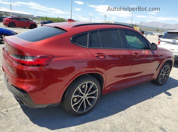 5UX2V5C03M9E83165 2021 BMW X4 Red Trasero derecho