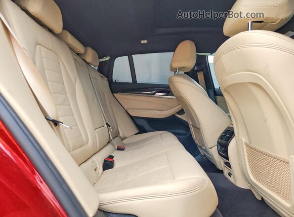 5UX2V5C0XM9F44706 2021 BMW X4 Red Rear interior view