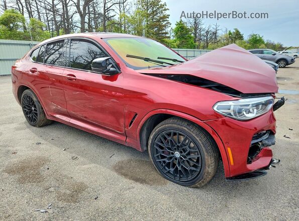 5UX2V5C0XM9F44706 2021 BMW X4 Red Front right