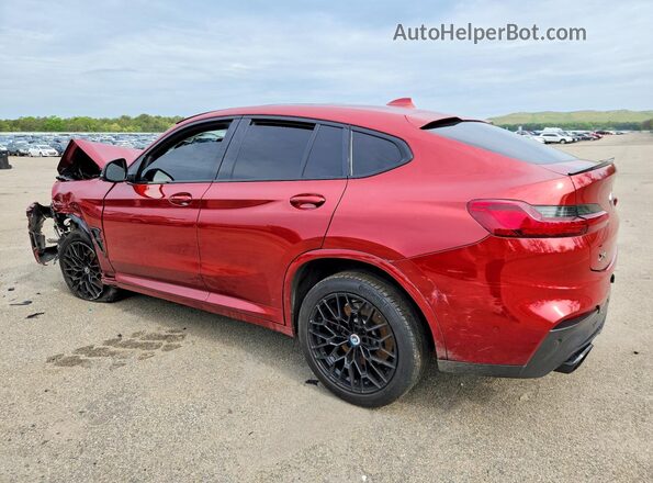 5UX2V5C0XM9F44706 2021 BMW X4 Red Rear left