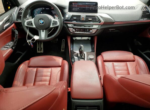 5UX2V5C0XM9H95726 2021 BMW X4 Black Առջևի վահանակի տեսք