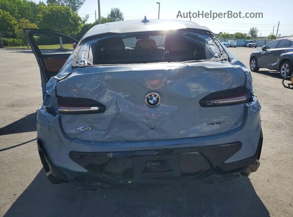5UX33DT01R9X29946 2024 BMW X4 Gray Вид ззаду