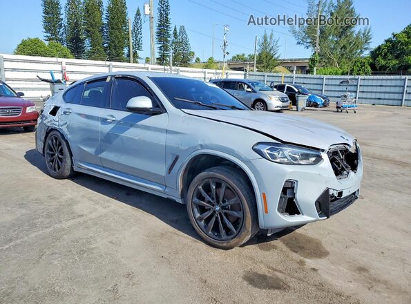 5UX33DT01R9X29946 2024 BMW X4 Gray Передня права чверть