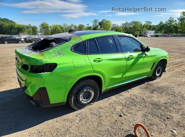 5UX33DT06N9M07331 2022 BMW X4 Green Widok z tyłu