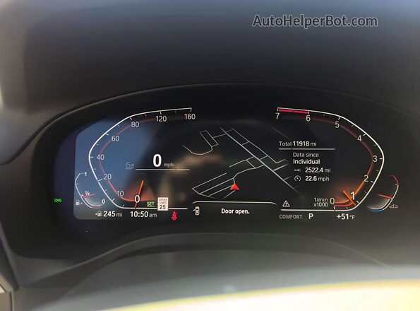 5UX33DT06S9Y71702 2025 BMW X4 Black Widok deski rozdzielczej
