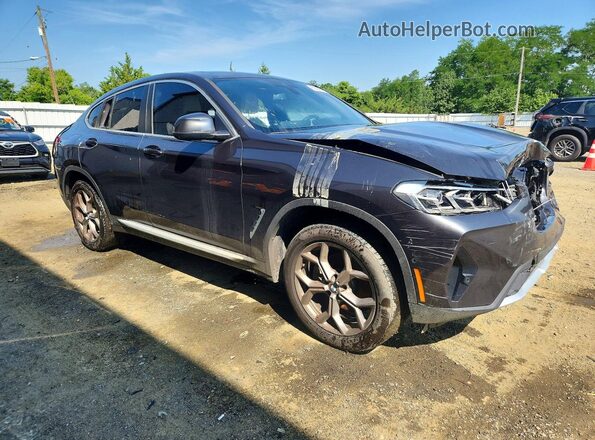 5UX33DT07R9V93371 2024 BMW X4 Серый Передняя правая четверть