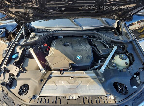 5UX33DT08R9X09659 2024 BMW X4 Black Engine compartment view