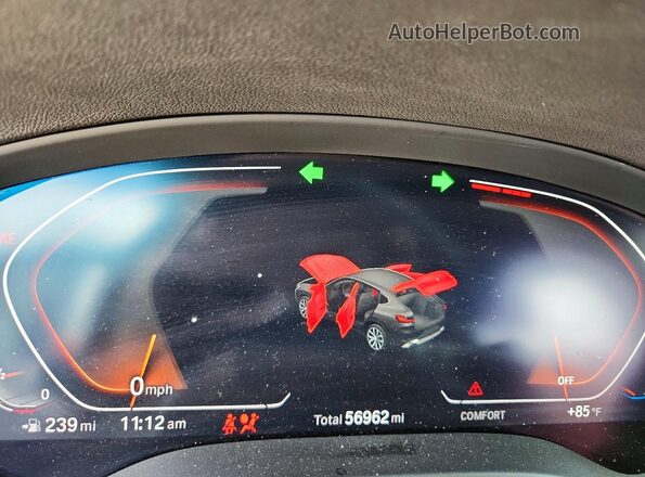 5UX33DT09R9V05727 2024 BMW X4 Black Widok zestawu wskaźników
