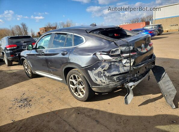 5UX33DT0XN9M46763 2022 BMW X4 Charcoal Հետևի ձախ