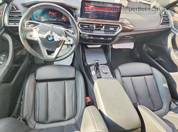 5UX33DT0XN9M46763 2022 BMW X4 Charcoal Առջևի վահանակի տեսք