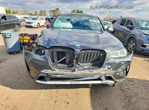 5UX33DT0XN9M46763 2022 BMW X4 Charcoal Դիմացի տեսք