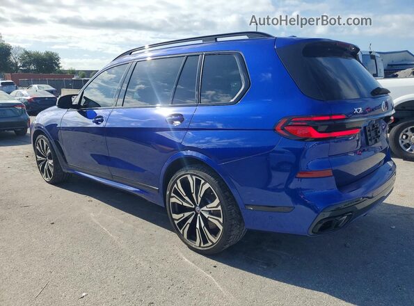 5UX33EM01R9S66551 2024 BMW X7 Синий Задняя левая четверть