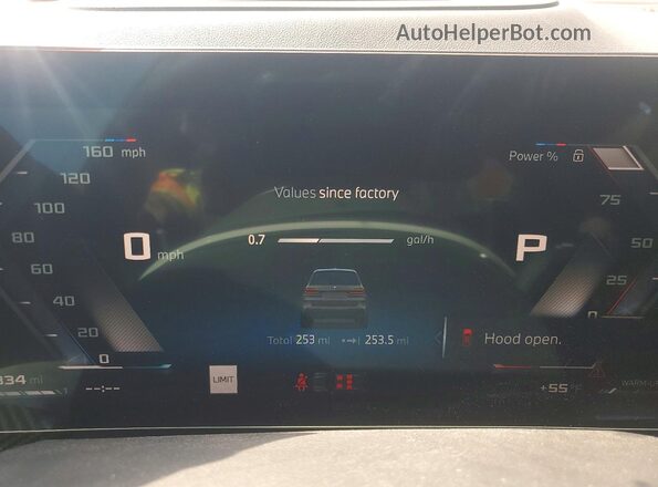 5UX33EM01T9075431 2026 BMW X7 Gray Vista del cuadro de instrumentos