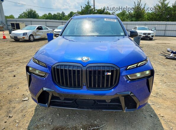 5UX33EM04S9W53049 2025 BMW X7 Blue Вид спереду