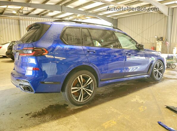 5UX33EM04S9X32138 2025 BMW X7 Синий Задняя правая четверть