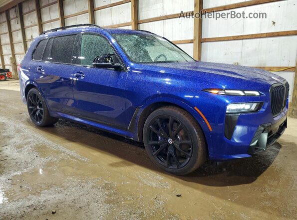 5UX33EM07P9P22727 2023 BMW X7 Синий Передняя правая четверть